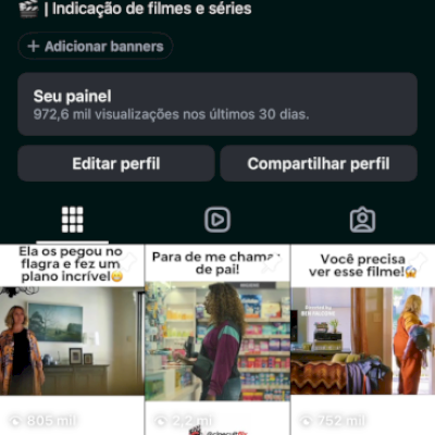Conta com 15,5 mil seguidores