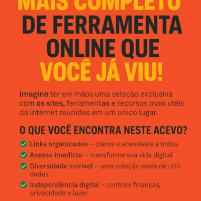 MAIS DE 50 SITES ÚTEIS QUE IRÃO TE AJUDAR MUITO!!!