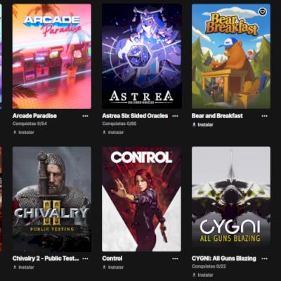 Conta Epic Games com 33 jogos pagos