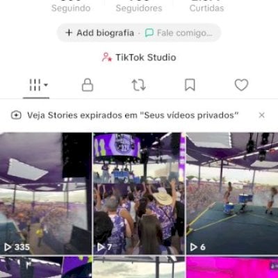 Vendo conta engajada com vídeos viralizados