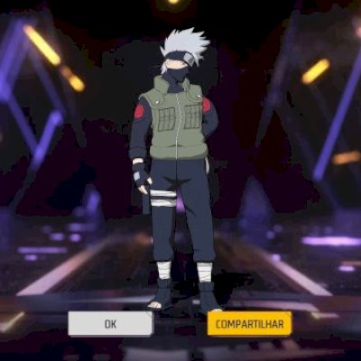 CONTA FREE FIRE COM KAKASHI nível 15