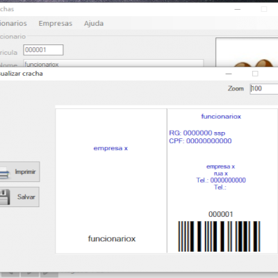 Criar Crachá Personalizado