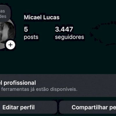 Conta do Instagram com 3k