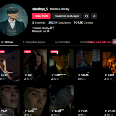 Conta do TikTok com 200 mil seguidores a venda