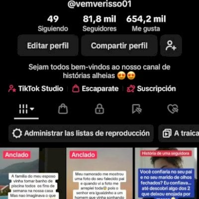 conta de tik tok monetizada