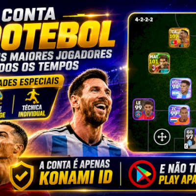 CONTA COM NOVO MESSI E CRISTIANO RONALDO BIG TIME