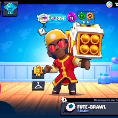 Conta de brawl stars com algumas skins raras