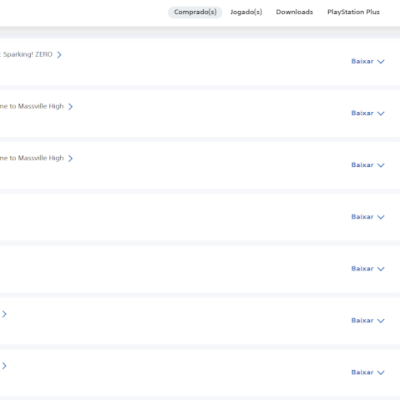 CONTA PLAYSTATION (cheio de JOGOS COMO ALGUNS DA FOTO)