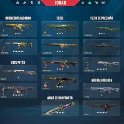 Conta valorant faca lock-in/ vandal champs 23/ phantom champs 22/ + skins