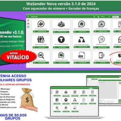 Wa Sender 3.2 + Chave De Licenças