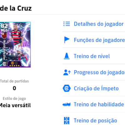 Conta Efootball com Nico De La Cruz 105