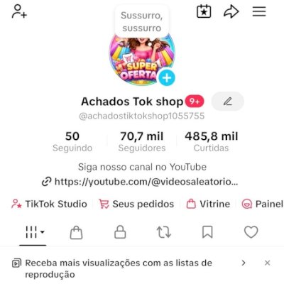 Vendo conta tik Tok 70k de seguidores