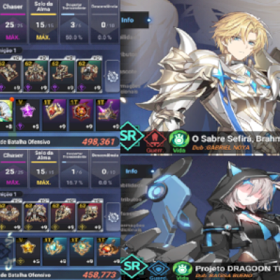 V>Conta Grand Chase Mobile Level 174 + Skins + 10k Gemas + 155 Tiros