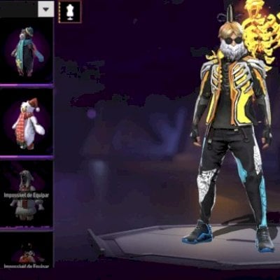 CONTA FREE FIRE COM CALÇA ANGELICAL PRIME 8