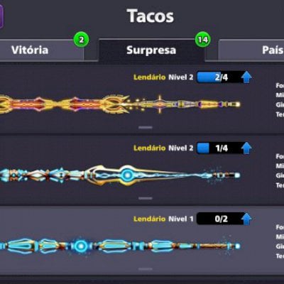 CONTA 8 BALL POOL COM TODAS LENDARIAS