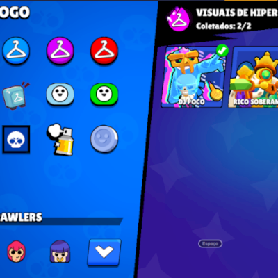 Conta de 2019, 43 brawlers e 2 skins de hipercarga