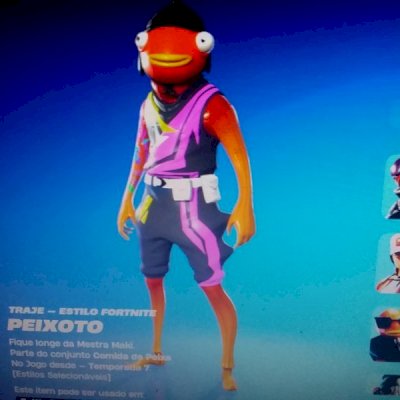 Conta negociável  com Peixoto da world cup e skins do cap 1 e 2