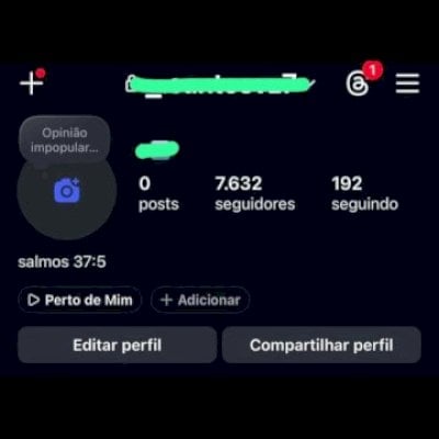 Conta Instagram 7 mil seguidores