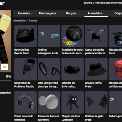 CONTA ROBLOX COM HEADLESS HEAD E KORBLOX