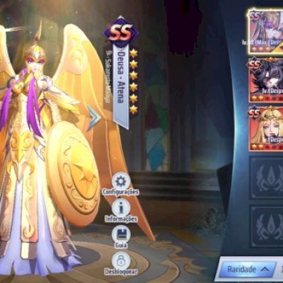 Conta upada de Saint Seiya awakening