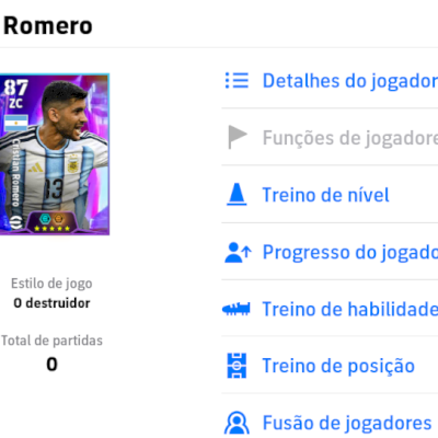 Contas efootball com Romero 107