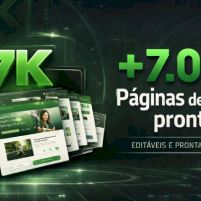 +7.000 Pages - PACK DE SITES CANVA E WORDPRESS – CRIE SITES INCRÍVEIS COM FACILI