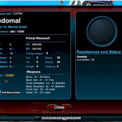 Conta MechQuest lvl 15