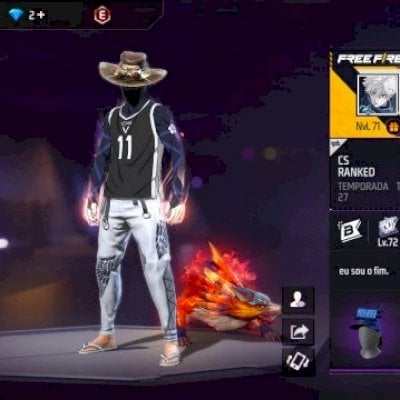 Vendo conta FF Antiga gemada