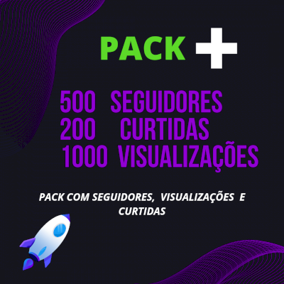 PACK COM 3 CATEGORIAS 《SEGUIDORES, CURTIDAS, VISUALIZAÇÕES 》
