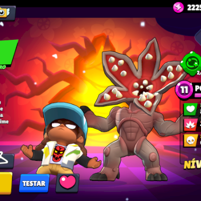 CONTA BRAWL 99/99 BRAWLERS - 45K TROFÉUS - +300 SKINS