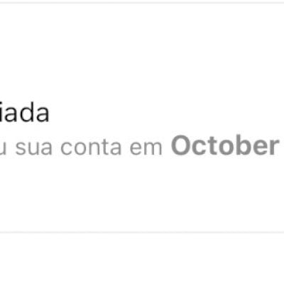 conta rara  criada em 2016