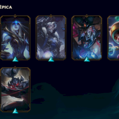 LEAGUE OF LEGENDS 52 SKINS NIVEL 68 BRONZE