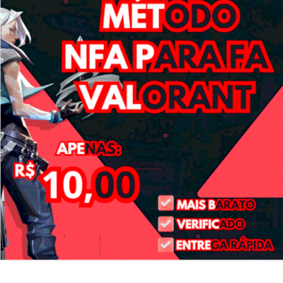 MÉTODO TRANSFORMAR CONTAS NFA P/FA VALORANT [MAIS VENDIDO]
