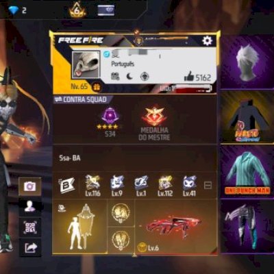 CONTA FF🥷🏻 MUITO GEMADA💎