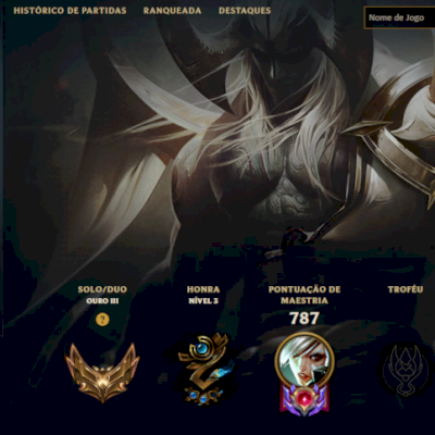 CONTA LOL 980 SKINS + 247 CHROMAS + 590 ÍCONES