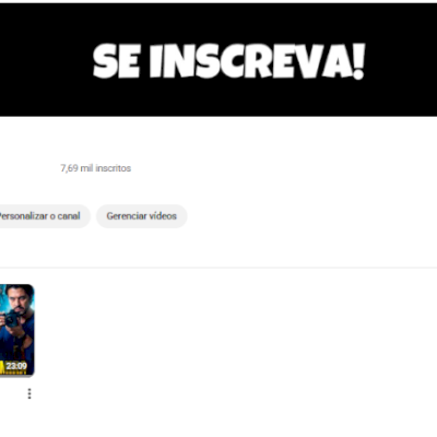 CANAL YOUTUBE 7,69K DE INSCRITOS