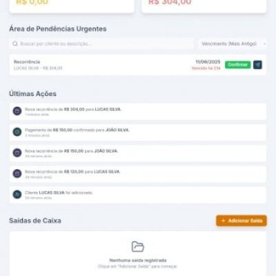 GESTOR DE COBRANÇAS AUTOMÁTICAS