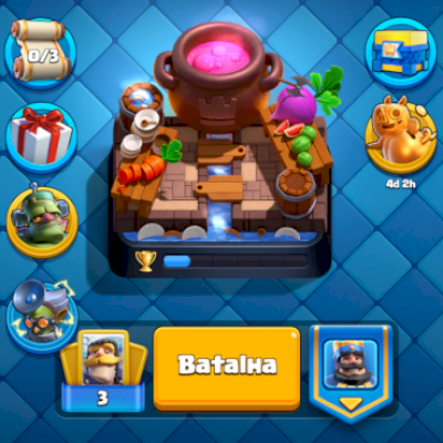 Conta clash royale lvl 34, troca de nome gratuita, bem upada e 1700 gemas