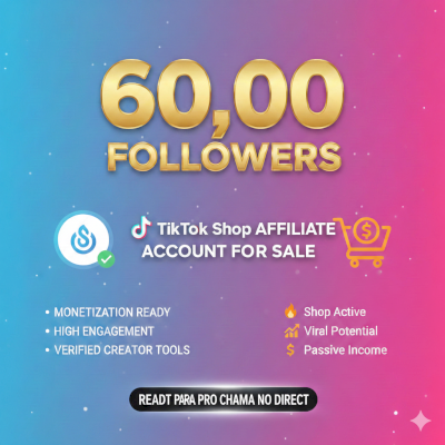 Conta Tiktok 60 k de seguidores reais