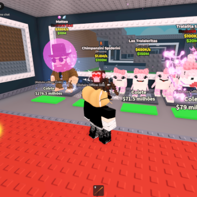 vonta com 8 sammy spiderini e 2 dun dun dun e 3 karker karkur base so de secreto