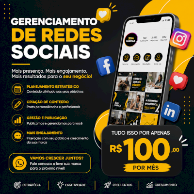 Gerenciamento de redes sociais