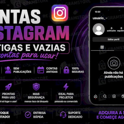 🟣 CONTAS INSTAGRAM ANTIGAS BARATAS