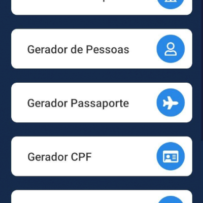 Gerador de CPF, CNPJ, números de cartões, e-mails e CEPs!!!