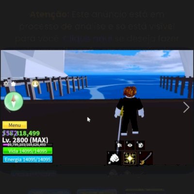 BLOX FRUIT Com Fruta MAMUTE e LVL 2800( MAX!) UPADA COM ITENS