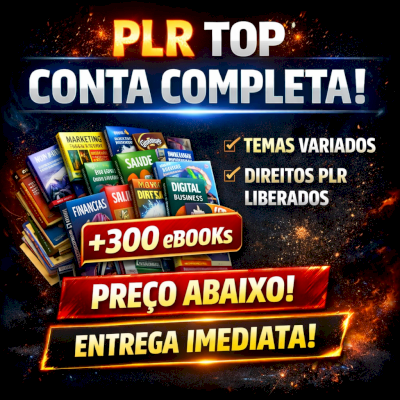 PLR TOP à Venda 🔥 Conta Completa | Entrega Rápida | Preço Bom