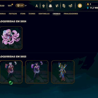 40 SKINS LVL 123 Ferro 3 - CONTA LEAGUE OF LEGENDS LOL