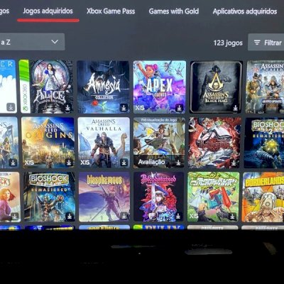 COMBO XBOX COM 123 JOGOS EM CONTA MÍDIA PARENTAL