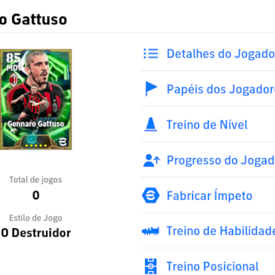 Conta Efootball com Gattuso 104