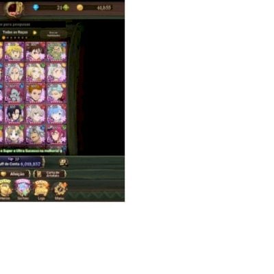 Conta Nanatsu No Taizai Filézinha Um Ano De Jogo E Inves $$$