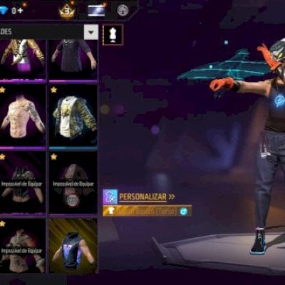 Conta de FF bem gemada